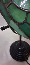 Load image into Gallery viewer, Stained Glass Parrot Lamp Tiffany Style Green Bird Accent Light Works
