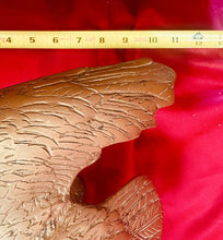 Load image into Gallery viewer, Vintage Brass American EAGLE Perched on Branch Statue 18” Wingspan, 5.5 lbs
