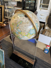 Load image into Gallery viewer, Very Unique Large World Globe On Custom-Made Lucite Stand From The Early 1990S
