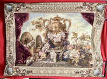 Load image into Gallery viewer, Vintage VASE AND RAISINS by J.B.Monoyer French Woven Wool Tapestry,58”H x 78”L
