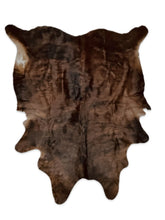 Load image into Gallery viewer, Show Grade Brindle Cowhide Rug 7x5 High Gloss Branded Brazilian Hair on Hide XL
