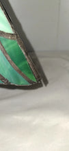Load image into Gallery viewer, Stained Glass Parrot Lamp Tiffany Style Green Bird Accent Light Works
