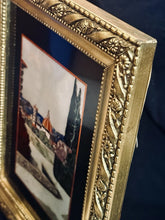 Load image into Gallery viewer, Vintage Florentine Pietra Dura Plaque ‘Il Mosaico di Firenze’ Dual Panel 10x8
