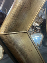 Load image into Gallery viewer, #179 Beautiful Large gold Ornate Hexagon Decorative beveled Mirror 45“ X 39“

