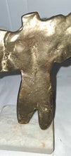 Load image into Gallery viewer, Yanni Signed Abstract Winged Male Torso Bronze Tone Sculpture Marble Base Modern
