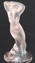 Load image into Gallery viewer, Lalique Frosted Art Glass Nude Dancer With Raised Arms Figurine Signed 9.5" Tall
