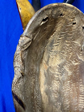 Load image into Gallery viewer, Vintage Large 23” African Tribal Blesbok Blesbuck Antelope Yellow Wood Mask
