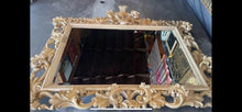 Load image into Gallery viewer, Extra Large Wood Carved Ornate Beveled Mirror￼ 7’ X 6’
