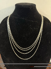 Load image into Gallery viewer, 66” Vintage Sterling Silver Link Chain Necklace Chain Italian 34.2 grams
