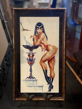 Load image into Gallery viewer, Hand Signed Vampirella Art Print Framed 28x16 Personalized Autograph Pin-Up
