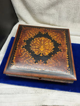 Load image into Gallery viewer, Antique French Charles X Inlaid Wood Dresser Box

