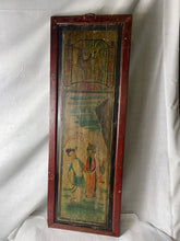 Load image into Gallery viewer, Antique 19th Century Chinese Provincial Chinoiserie Hand Painted Wood Panel!!
