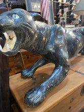 Load image into Gallery viewer, Large monumental Life Size Painted Bronze Black Panther Statue 66” !!
