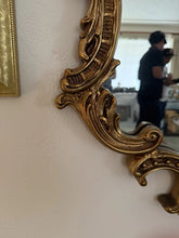 Load image into Gallery viewer, #253 Large Vintage Gold ORNATE Mirror Hollywood Regency 60“ X 41“
