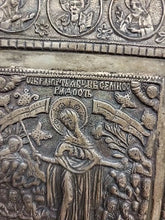 Load image into Gallery viewer, Antique Russian 1867 Sterling Silver icon mother of god joy to all who sorrow!!
