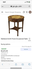 Load image into Gallery viewer, Pair Of Beautiful High End Maitland Smith occasional floral Side Or End tables
