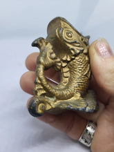 Load image into Gallery viewer, Antique 19 century Koi Fish Victorian Match Holder Decorative Arts Cigar
