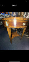 Load image into Gallery viewer, Pair Of Beautiful High End Maitland Smith occasional floral Side Or End tables
