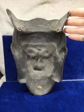Load image into Gallery viewer, Vintage Japanese Iron Mask Buddha Bosatsu Noh Traditional Folk Craft!!
