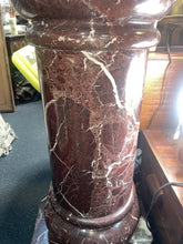 Load image into Gallery viewer, Vintage French Red Marble Pedestal RARE Exquisite 40” Tall
