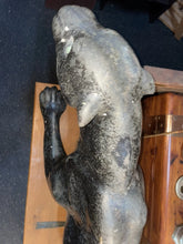 Load image into Gallery viewer, Large monumental Life Size Painted Bronze Black Panther Statue 66” !!
