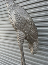 Load image into Gallery viewer, Enormous Highly Detailed Bronze Heron Wading Waterfowl Crane 8’ 6”!!
