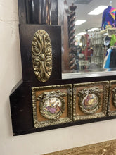 Load image into Gallery viewer, Vintage French Napoleon 3rd Style Ebonized wood Ornate, Beveled Mirror!!
