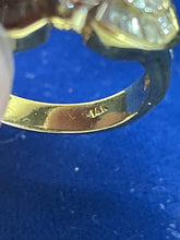 Load image into Gallery viewer, Ladies 14kt yellow gold Marquise cut diamond ring. total diamond weight 1.69 ct
