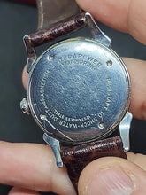 Load image into Gallery viewer, Vintage 1940 Man’s BULOVA SHOCKMASTER Stunning Gold Dial
