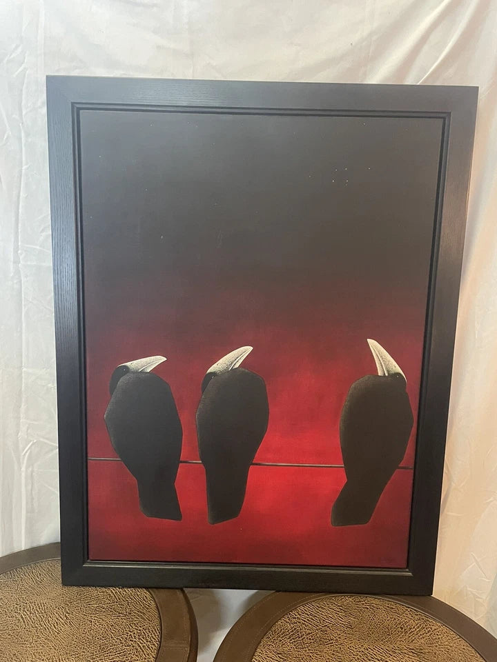 Original Barry Mickleburgh UK Artist Painting Titled “Mal du Pays” !!