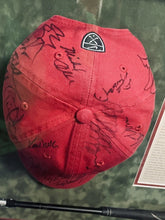 Load image into Gallery viewer, TIGER WOODS Shadowbox Display w/ Multi Signed Game Used Hat, 2nd Buick Win 2004
