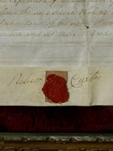 Load image into Gallery viewer, British Indentured Servant Contract 1785 with Wax Seals Shillings &amp; Tax Stamps
