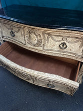 Load image into Gallery viewer, French style Bombay Dresser Commode faux marble top
