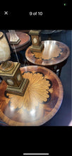 Load image into Gallery viewer, Pair Of Beautiful High End Maitland Smith occasional floral Side Or End tables
