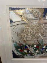 Load image into Gallery viewer, Orlando Agudelo Botero Mixed Media &#39;Un Angel Llamando Maria del Pilar&#39; Signed
