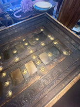 Load image into Gallery viewer, Antique Door Console Table, Dark Tone Wood Indian Handcarved Unique!!!
