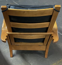 Load image into Gallery viewer, Morris/Stickley-Inspired Royal Oak Chair Recliner + Footstool, Leather Cushions!
