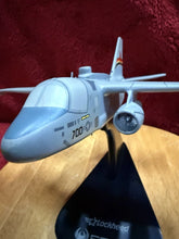 Load image into Gallery viewer, Vintage Lockheed Martin ES-3A Mahogany Wood Model On Stand
