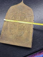 Load image into Gallery viewer, Antique Rare Unique Russian Christian 19th Cent Brass 4-Panel Folding Skladen
