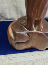 Load image into Gallery viewer, Rare hand carved statue old women from the village of Mass Bali indonisia
