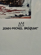 Load image into Gallery viewer, LM5- Jean‑Michel Basquiat “Famous Moon King” Offset Print 60/300 Framed 27x35
