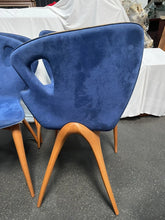 Load image into Gallery viewer, vintage mid century Italian modern CARLO MALNATI &#39;BAMBI&#39; DINING CHAIRS!!

