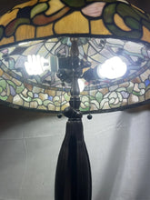 Load image into Gallery viewer, Tiffany Style Adjustable Height Floor &amp; Table Lamp Stained Glass 33”-46” Tall
