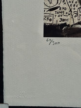 Load image into Gallery viewer, LM5- Jean‑Michel Basquiat “Famous Moon King” Offset Print 60/300 Framed 27x35
