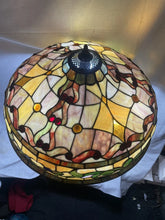 Load image into Gallery viewer, Tiffany Style Adjustable Height Floor &amp; Table Lamp Stained Glass 33”-46” Tall
