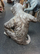 Load image into Gallery viewer, Large Vintage Chimpanzee metal Sculpture Figurine‏ Statue 19” Tall !!
