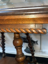 Load image into Gallery viewer, Antique Victorian 19th Century Walnut Barley Twist Plant Stand Side Parlor Table
