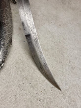 Load image into Gallery viewer, Antique Islamic Middle Eastern Mughal Dagger Jambiya In Silver Sheath (swgn1008)
