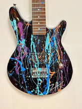 Load image into Gallery viewer, E.M. ZAX Original SIGNED Acrylic Painting On New Rogue Rocketeer Electric Guitar

