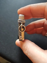 Load image into Gallery viewer, Antique 1890's British John Gilbert Sterling Silver Match Safe Pendant Monogram

